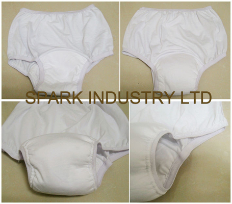 通気性の綿の女性のための固定のパッドが付いている洗濯できる不節制の報告書